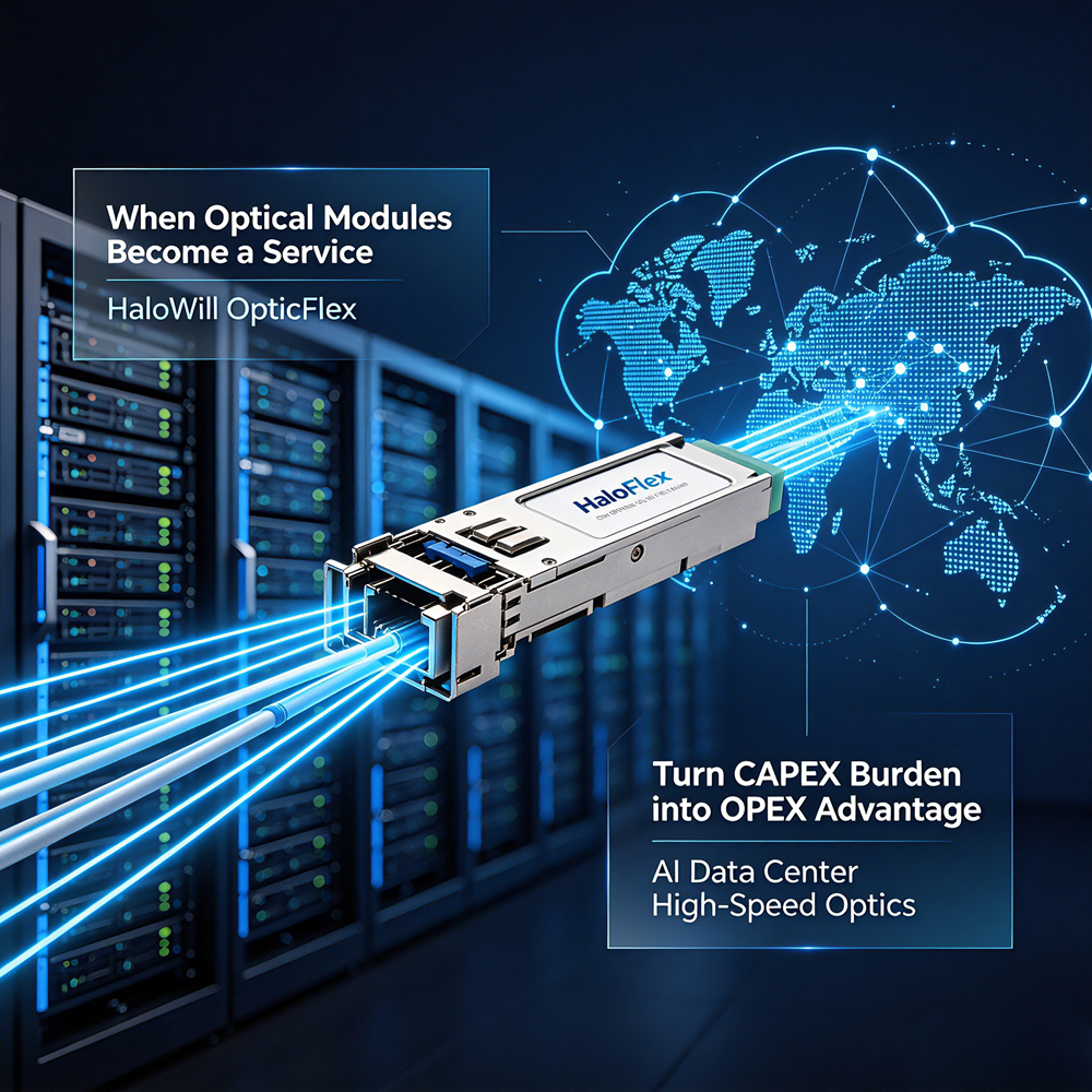 When Optical Modules Become a Service — How HaloWill OpticFlex Turns CAPEX Burden into OPEX Advantage
