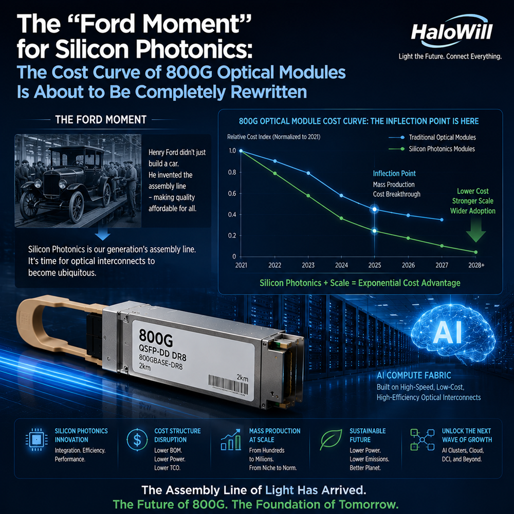 The "Ford Moment" for Silicon Photonics: The Cost Curve of 800G Optical Modules Is About to Be Completely Rewritten