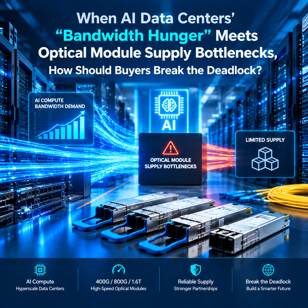 When AI Data Centers'“Bandwidth Hunger” Meets Optical Module Supply Bottlenecks, How Should Buyers Break the Deadlock?