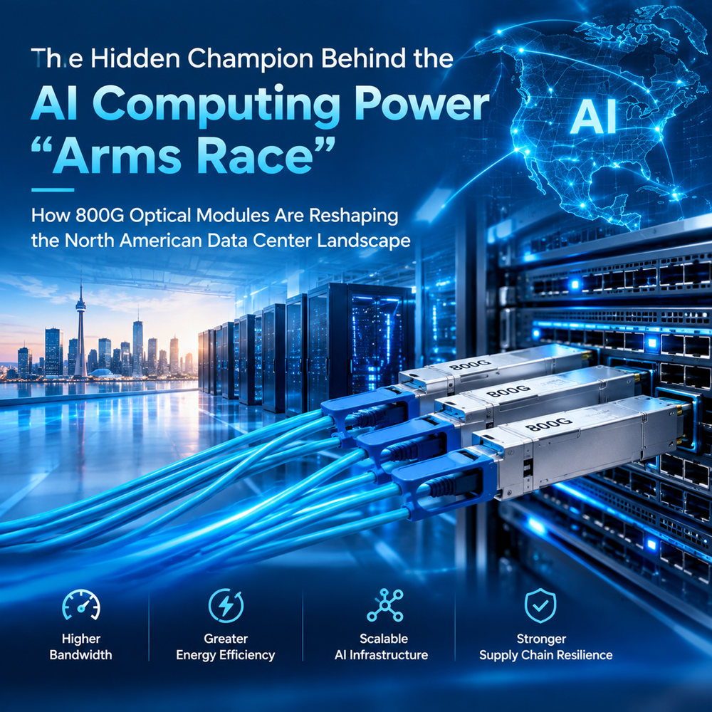 The Hidden Champion Behind the AI Computing Power "Arms Race" — How 800G Optical Modules Are Reshaping the North American Data Center Landscape