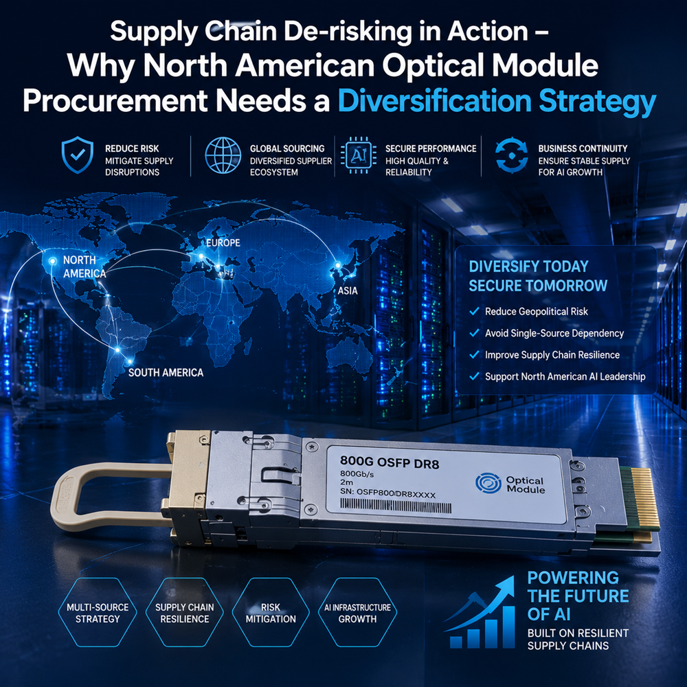 Supply Chain De‑risking in Action – Why North American Optical Module Procurement Needs a Diversification Strategy