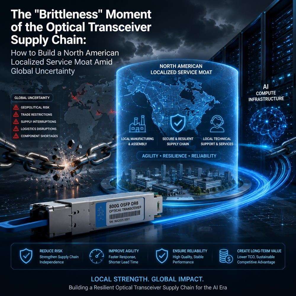 The "Brittleness" Moment of the Optical Transceiver Supply Chain: How to Build a North American Localized Service Moat Amid Global Uncertainty