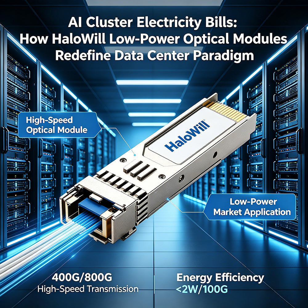 When AI Cluster Electricity Bills Start to Sting: How HaloWill Low-Power Optical Modules Are Redefining the Data Center Paradigm