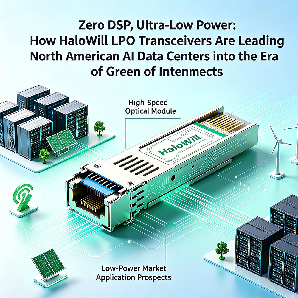 Zero DSP, Ultra-Low Power: How HaloWill LPO Transceivers Are Leading North American AI Data Centers into the Era of Green Interconnects