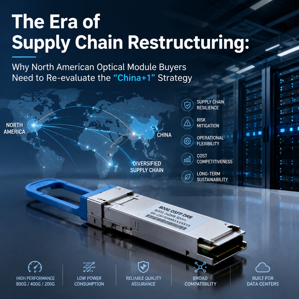 The Era of Supply Chain Restructuring: Why North American Optical Module Buyers Need to Re‑evaluate the “China+1” Strategy