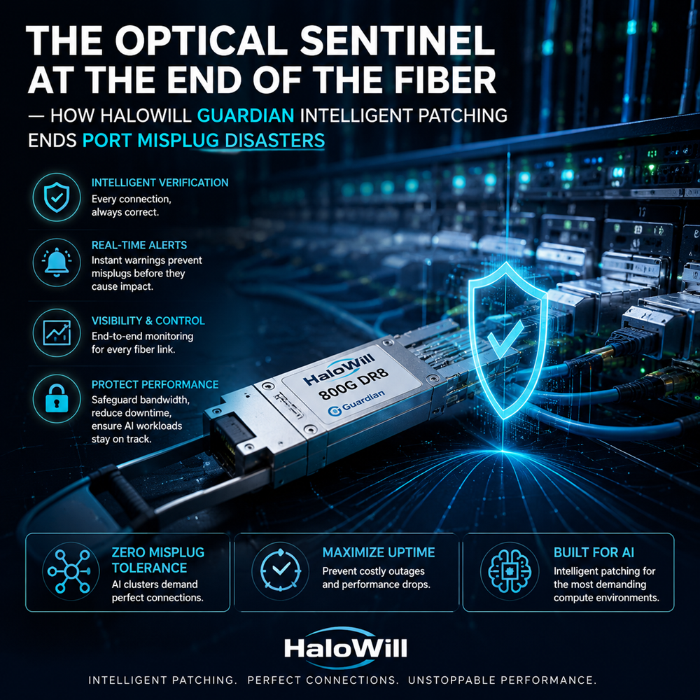The Optical Sentinel at the End of the Fiber — How HaloWill Guardian Intelligent Patching Ends Port Misplug Disasters