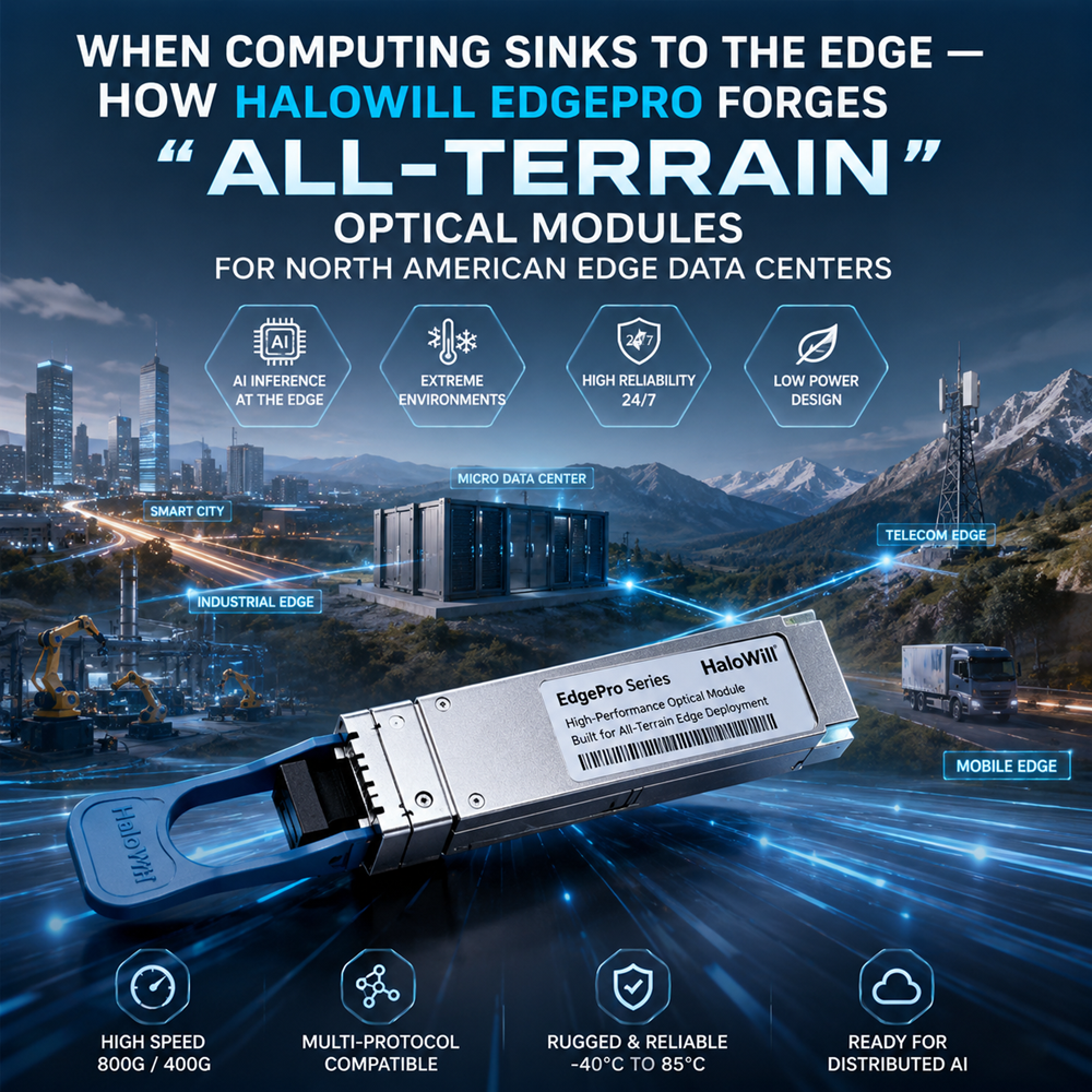 When Computing Sinks to the Edge — How HaloWill EdgePro Forges "All-Terrain" Optical Modules for North American Edge Data Centers