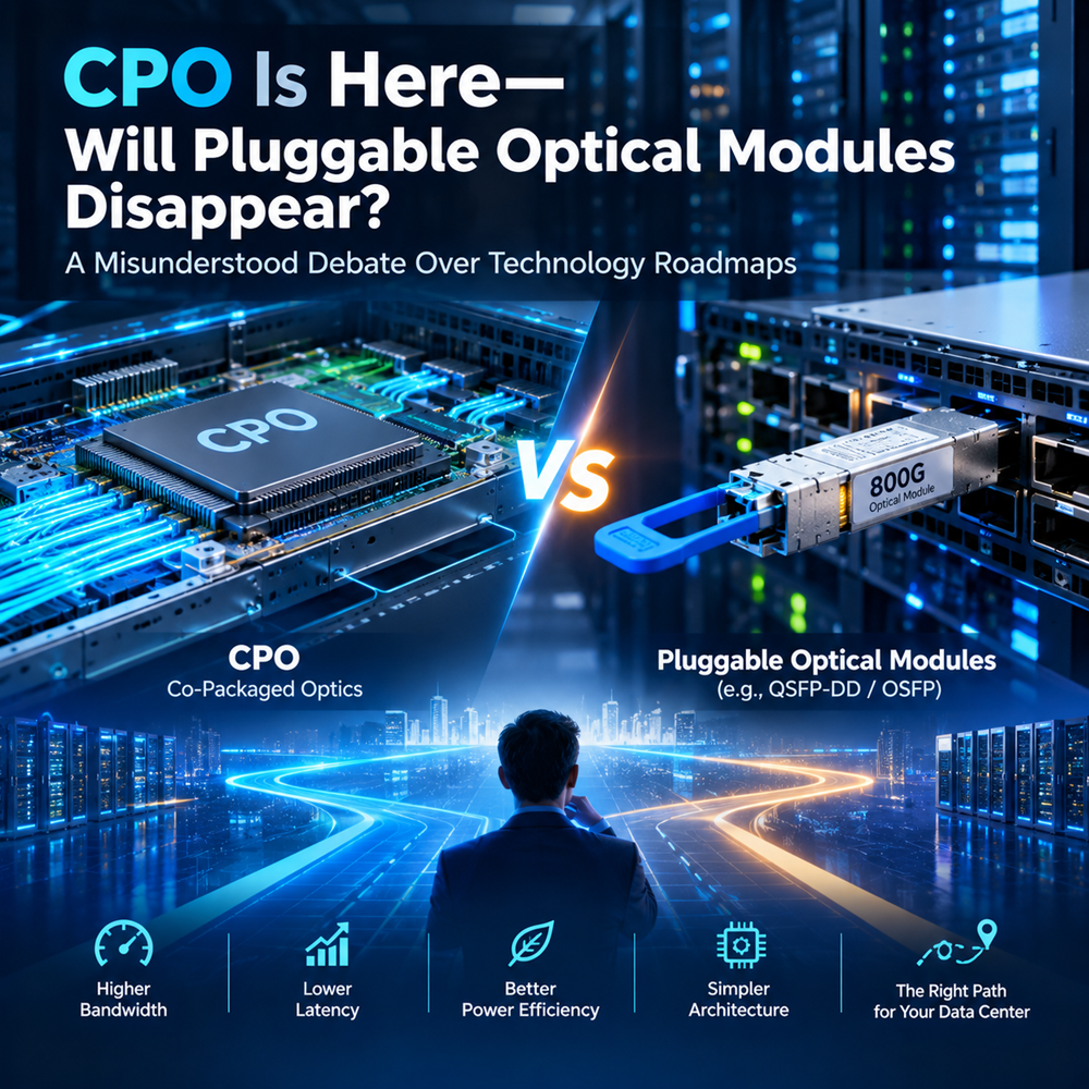 CPO Is Here—Will Pluggable Optical Modules Disappear? A Misunderstood Debate Over Technology Roadmaps
