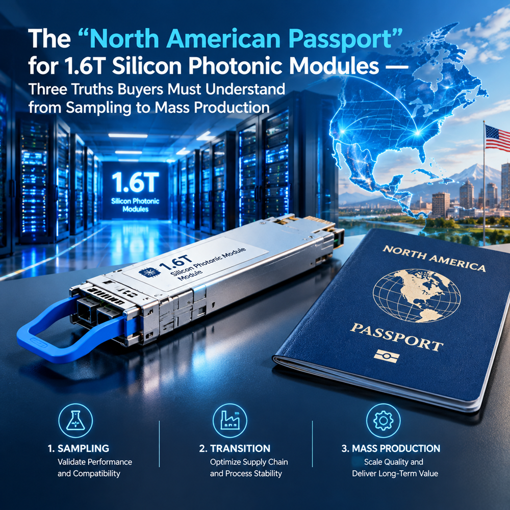 The“North American Passport” for 1.6T Silicon Photonic Modules — Three Truths Buyers Must Understand from Sampling to Mass Production