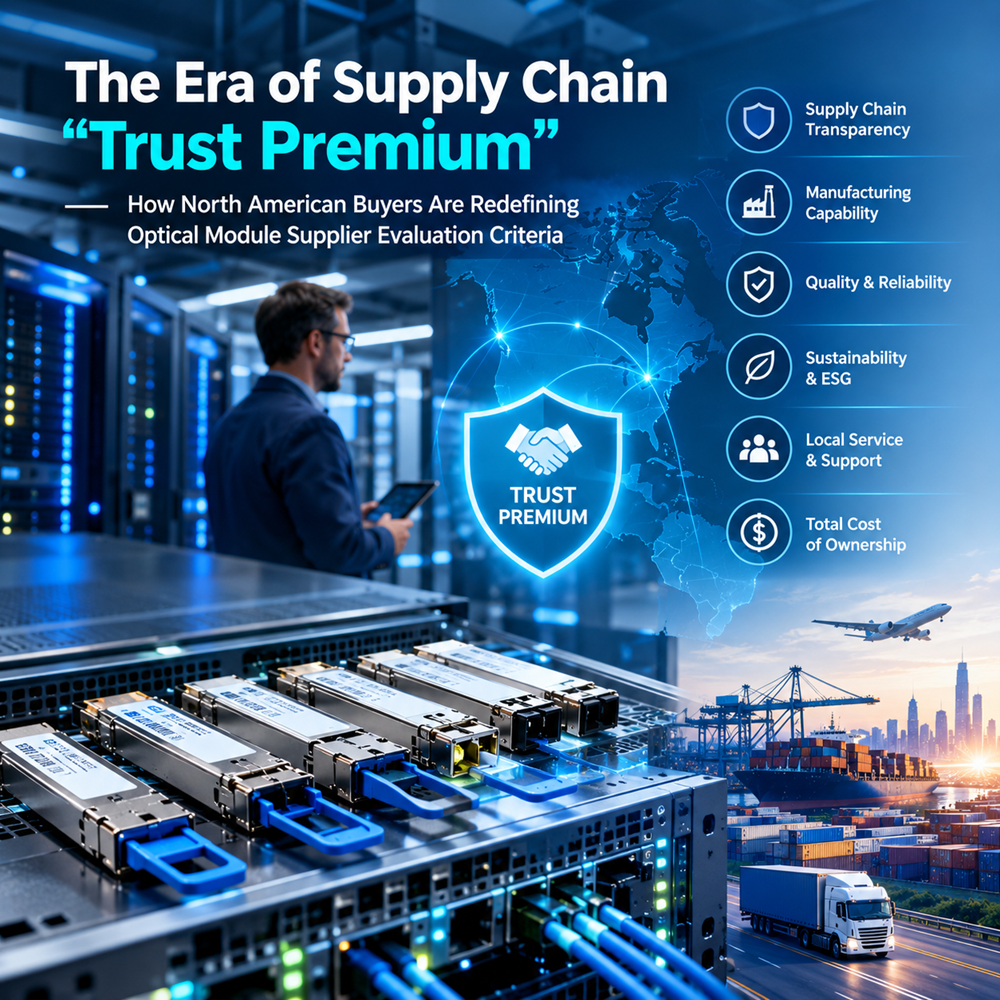 The Era of Supply Chain“Trust Premium”—How North American Buyers Are Redefining Optical Module Supplier Evaluation Criteria