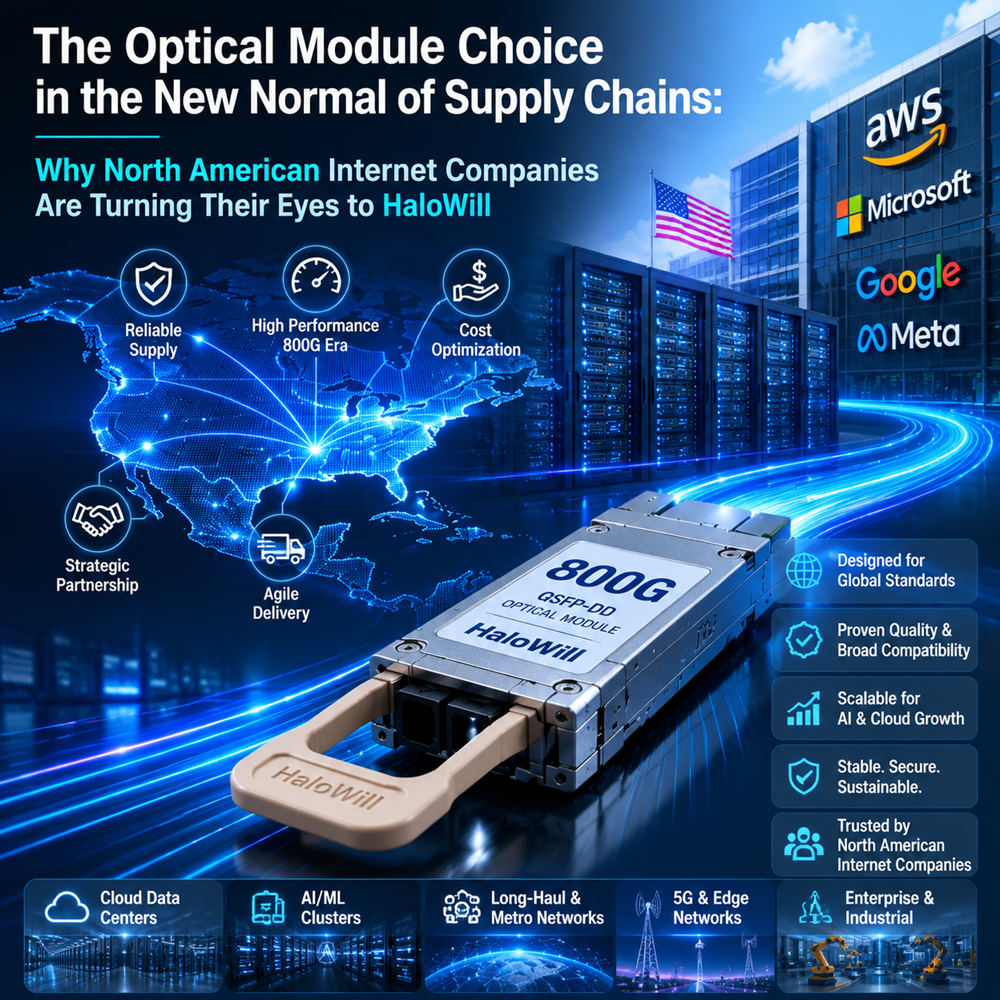 The Optical Module Choice in the New Normal of Supply Chains: Why North American Internet Companies Are Turning Their Eyes to HaloWill