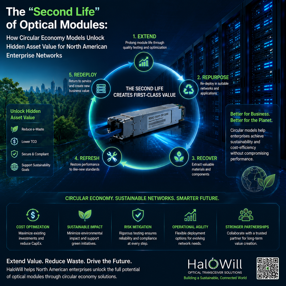 The "Second Life" of Optical Modules: How Circular Economy Models Unlock Hidden Asset Value for North American Enterprise Networks