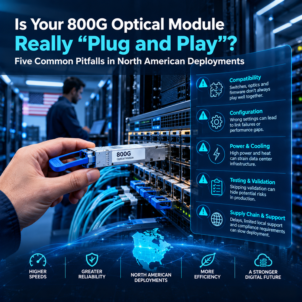 Is Your 800G Optical Module Really “Plug and Play”? Five Common Pitfalls in North American Deployments