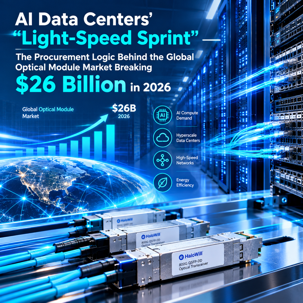 AI Data Centers'“Light-Speed Sprint”— The Procurement Logic Behind the Global Optical Module Market Breaking $26 Billion in 2026