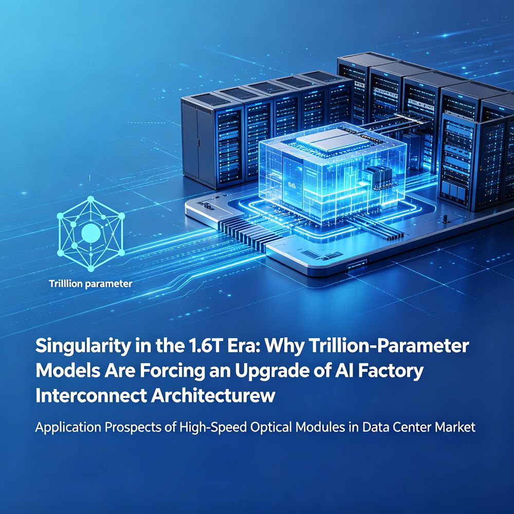 The "Singularity" of the 1.6T Era: Why Trillion-Parameter Models Are Forcing an Upgrade of AI Factory Interconnect Architectures