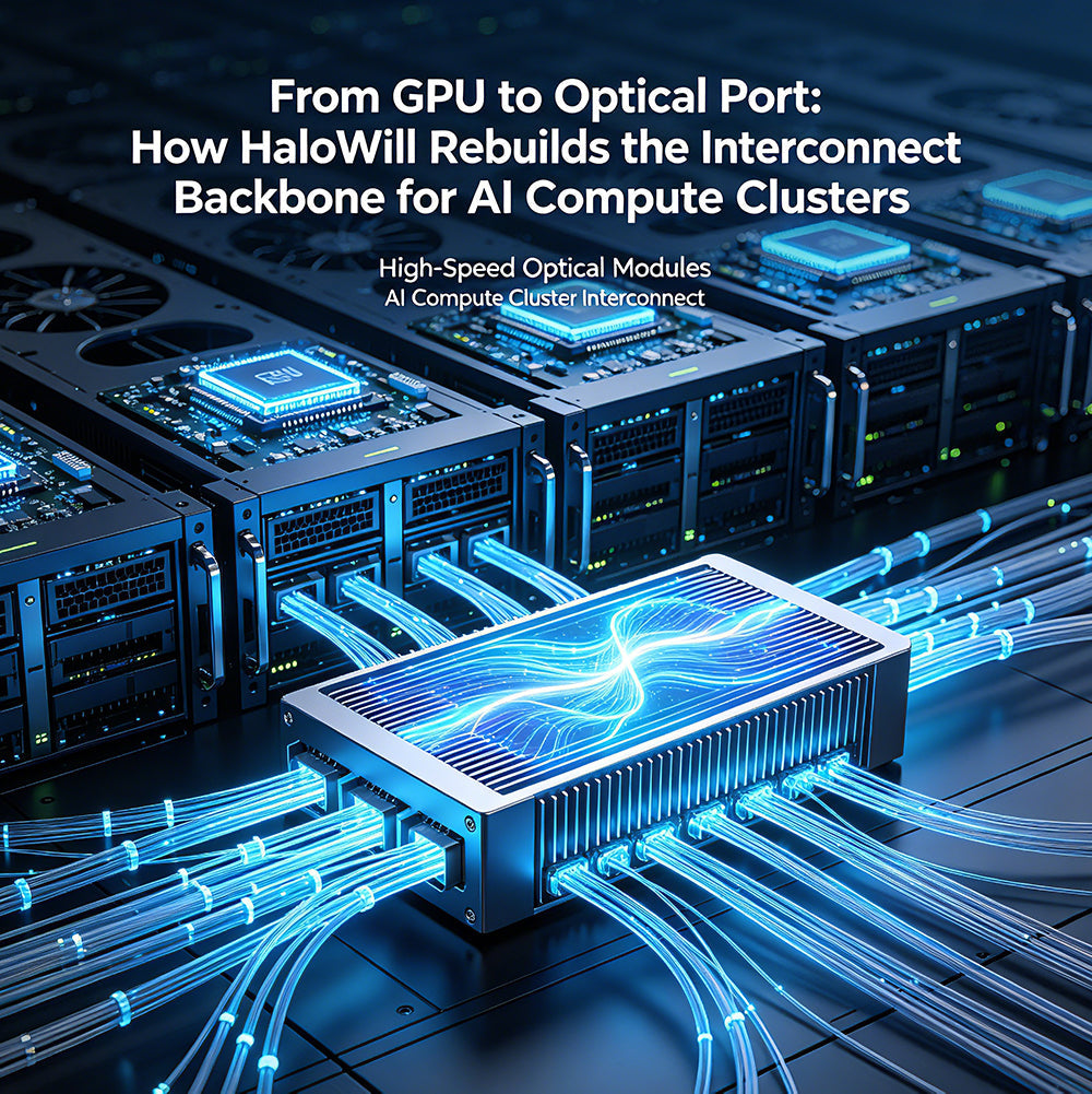 From GPU to Optical Port: How HaloWill Rebuilds the Interconnect  Backbone for AI Compute Clusters