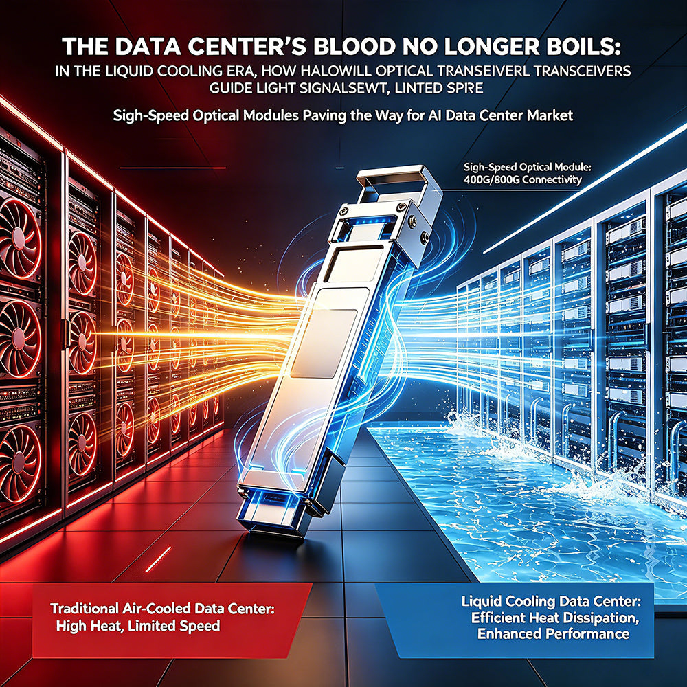 The Data Center's Blood No Longer Boils: In the Liquid Cooling Era, How HaloWill Optical Transceivers Guide Light Signals Through "A Song of Ice and Fire"