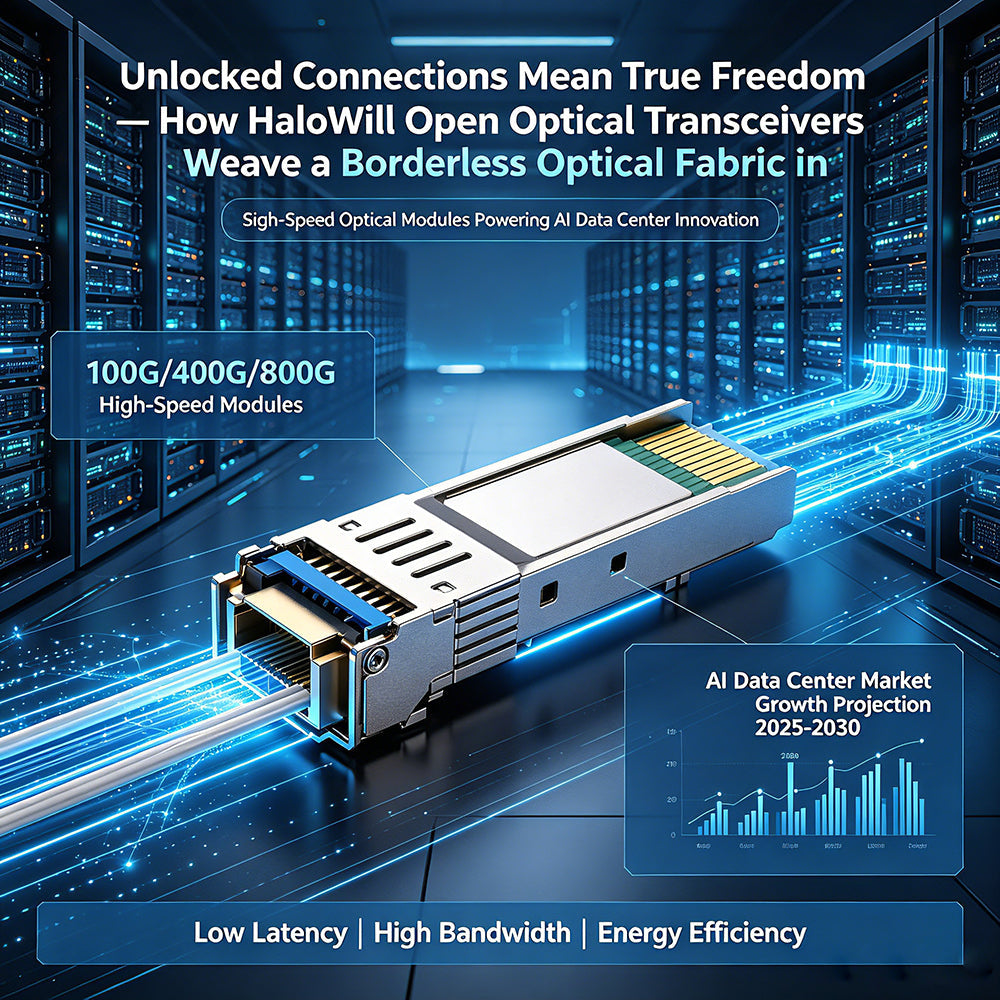 Unlocked Connections Mean True Freedom — How HaloWill Open Optical Transceivers Weave a Borderless Optical Fabric in North American AI Data Centers
