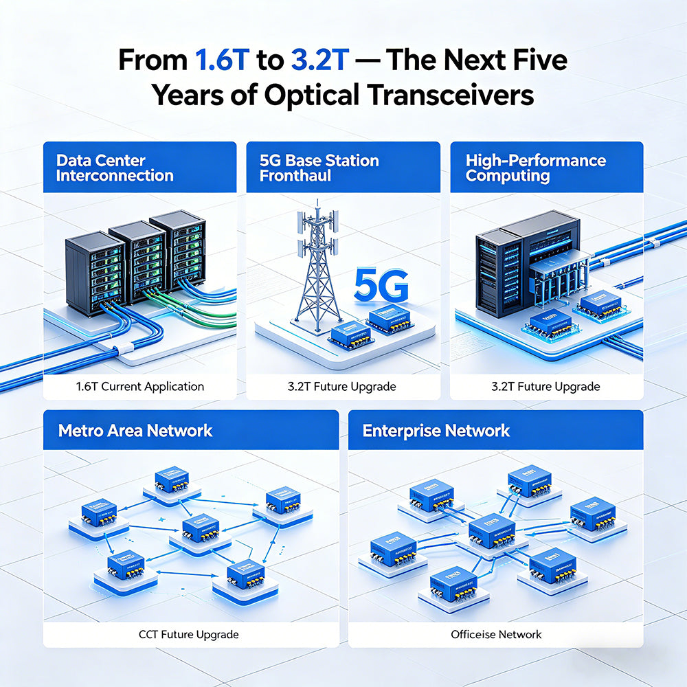 From 1.6T to 3.2T — The Next Five Years of Optical Transceivers