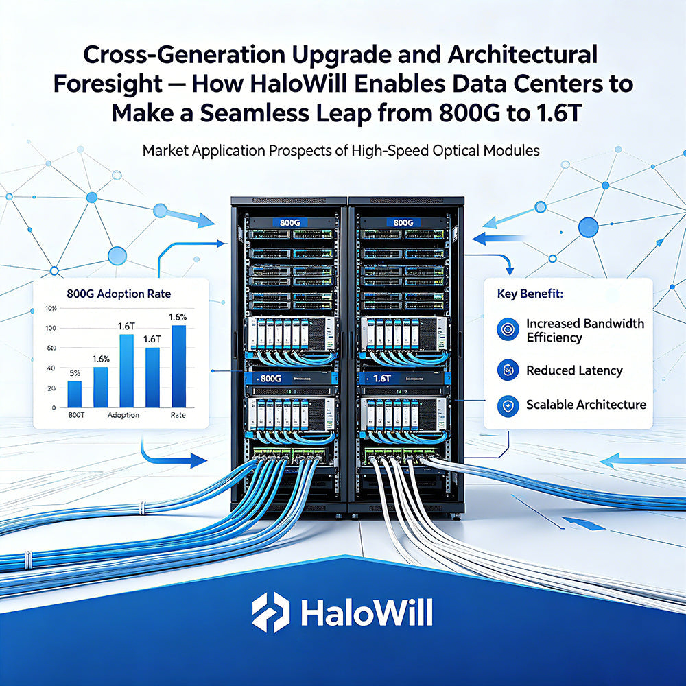 Cross-Generation Upgrade and Architectural Foresight — How HaloWill Enables Data Centers to Make a Seamless Leap from 800G to 1.6T