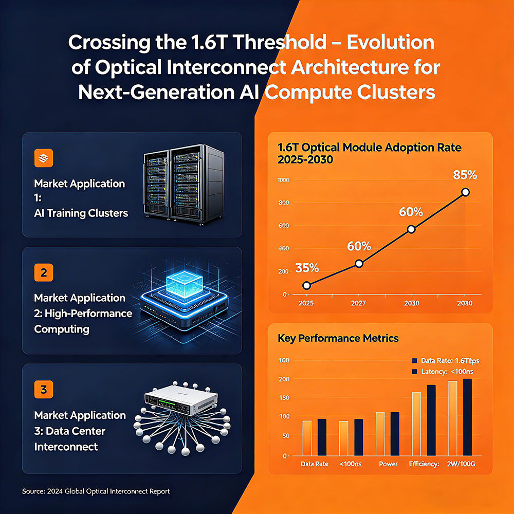 Crossing the 1.6T Threshold – Evolution of Optical Interconnect Architecture for Next-Generation AI Compute Clusters