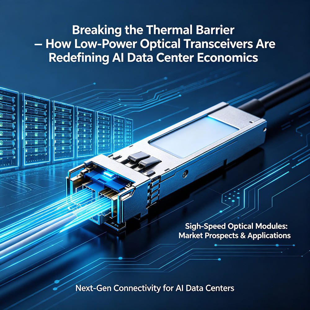 Breaking the Thermal Barrier – How Low-Power Optical Transceivers Are Redefining AI Data Center Economics